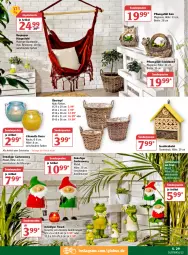 Gazetka promocyjna Globus - Prospekte - Gazetka - ważna od 23.04 do 23.04.2022 - strona 29 - produkty: alle artikel ohne dekoration, angebot, angebotspreis, Bau, baumwolle, Brei, Dekofigur, dekoration, eis, Frosch, Garten, Holz, kerze, reis, sekt, sonderposten, stuhl, Ti, topf, übertopf, wolle