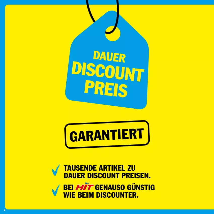 Aktueller Prospekt Hit - Prospekte - von 13.03 bis 08.04.2023 - strona 2 - produkty: auer, discount, eis, reis, Ti