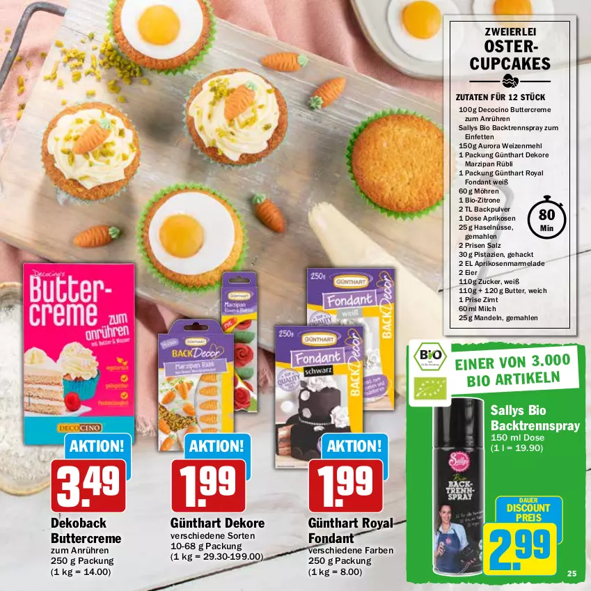 Aktueller Prospekt Hit - Prospekte - von 13.03 bis 08.04.2023 - strona 25 - produkty: aprikose, aprikosen, auer, bio, butter, cin, creme, discount, eier, eis, mandel, mandeln, marmelade, marzipan, mehl, milch, möhren, pistazien, reis, salz, Ti, weizenmehl, zitrone, zucker