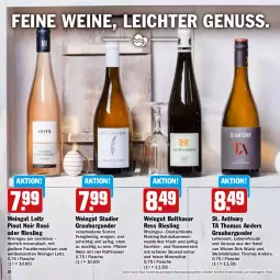 Gazetka promocyjna Hit - Prospekte - Gazetka - ważna od 08.04 do 08.04.2023 - strona 26 - produkty: aktionspreis, burgunder, eis, elle, finesse, flasche, grauburgunder, leitz, nuss, Pinot, pinot noir, reis, riesling, saft, Ti, wein, weine