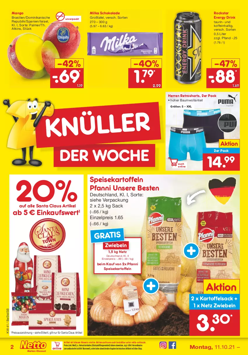 Aktueller Prospekt Netto Marken-Discount - Filial Angebote - von 11.10 bis 16.10.2021 - strona 2