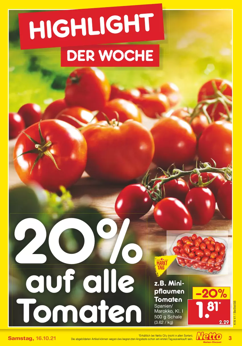 Aktueller Prospekt Netto Marken-Discount - Filial Angebote - von 11.10 bis 16.10.2021 - strona 3