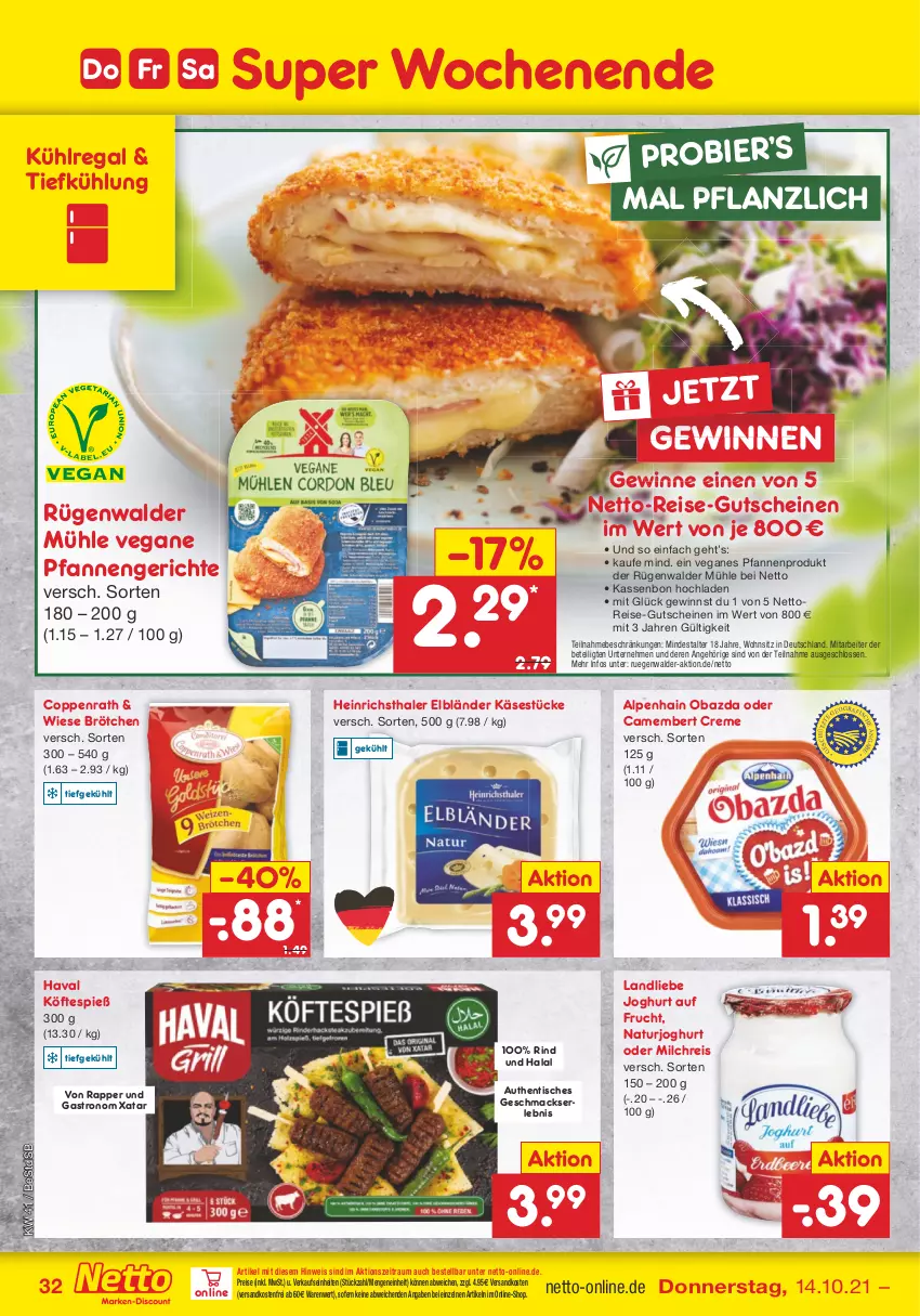 Aktueller Prospekt Netto Marken-Discount - Filial Angebote - von 11.10 bis 16.10.2021 - strona 32