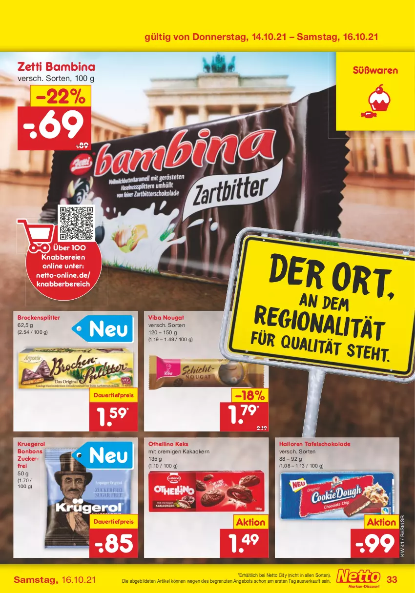 Aktueller Prospekt Netto Marken-Discount - Filial Angebote - von 11.10 bis 16.10.2021 - strona 33