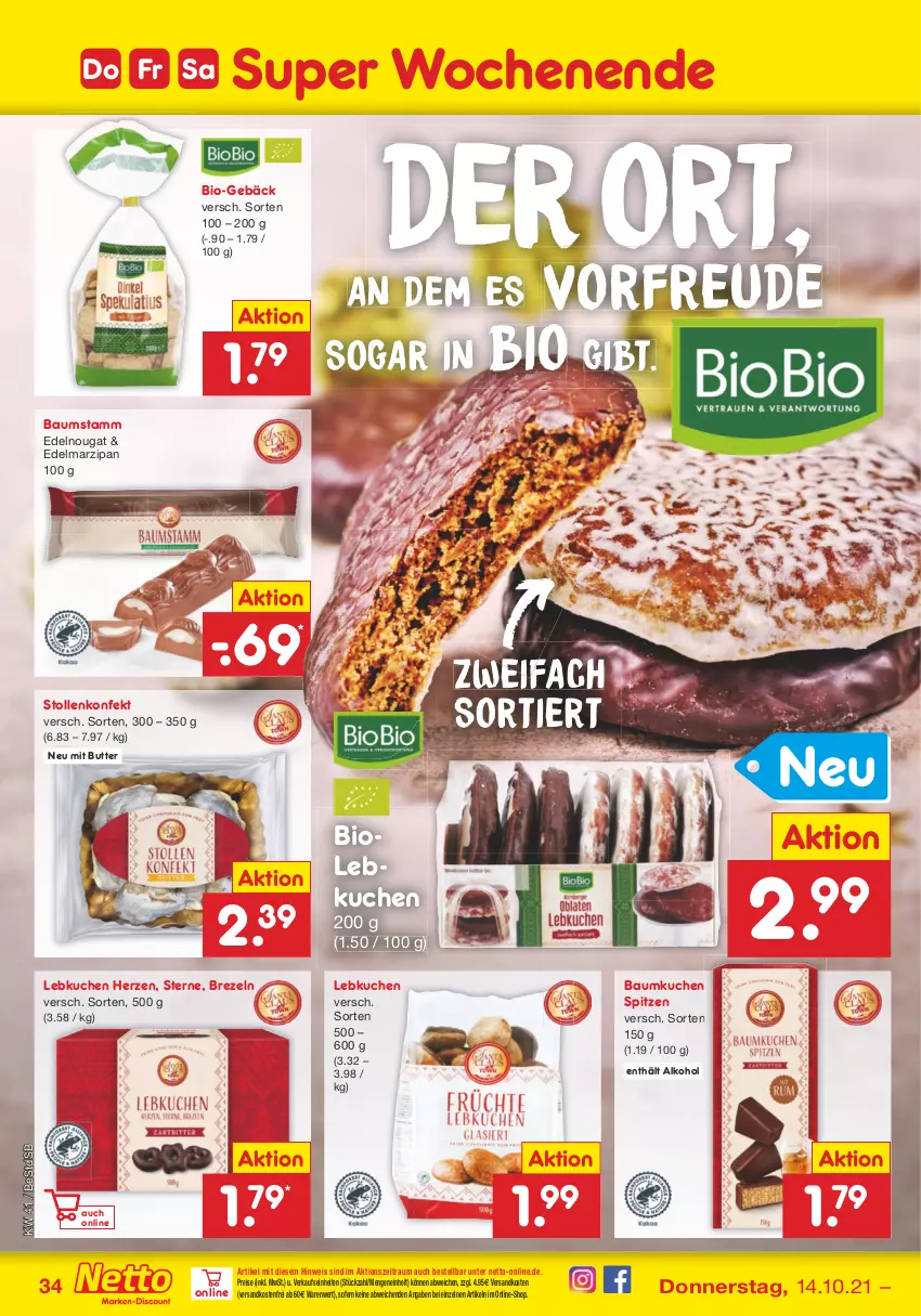 Aktueller Prospekt Netto Marken-Discount - Filial Angebote - von 11.10 bis 16.10.2021 - strona 34