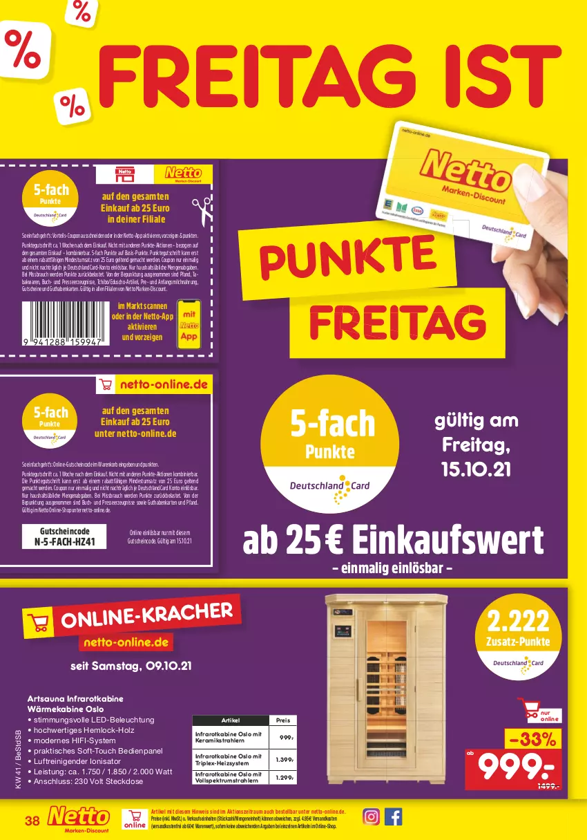 Aktueller Prospekt Netto Marken-Discount - Filial Angebote - von 11.10 bis 16.10.2021 - strona 38