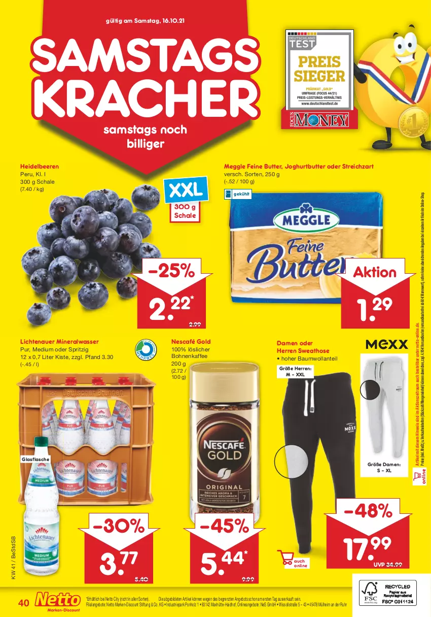 Aktueller Prospekt Netto Marken-Discount - Filial Angebote - von 11.10 bis 16.10.2021 - strona 40