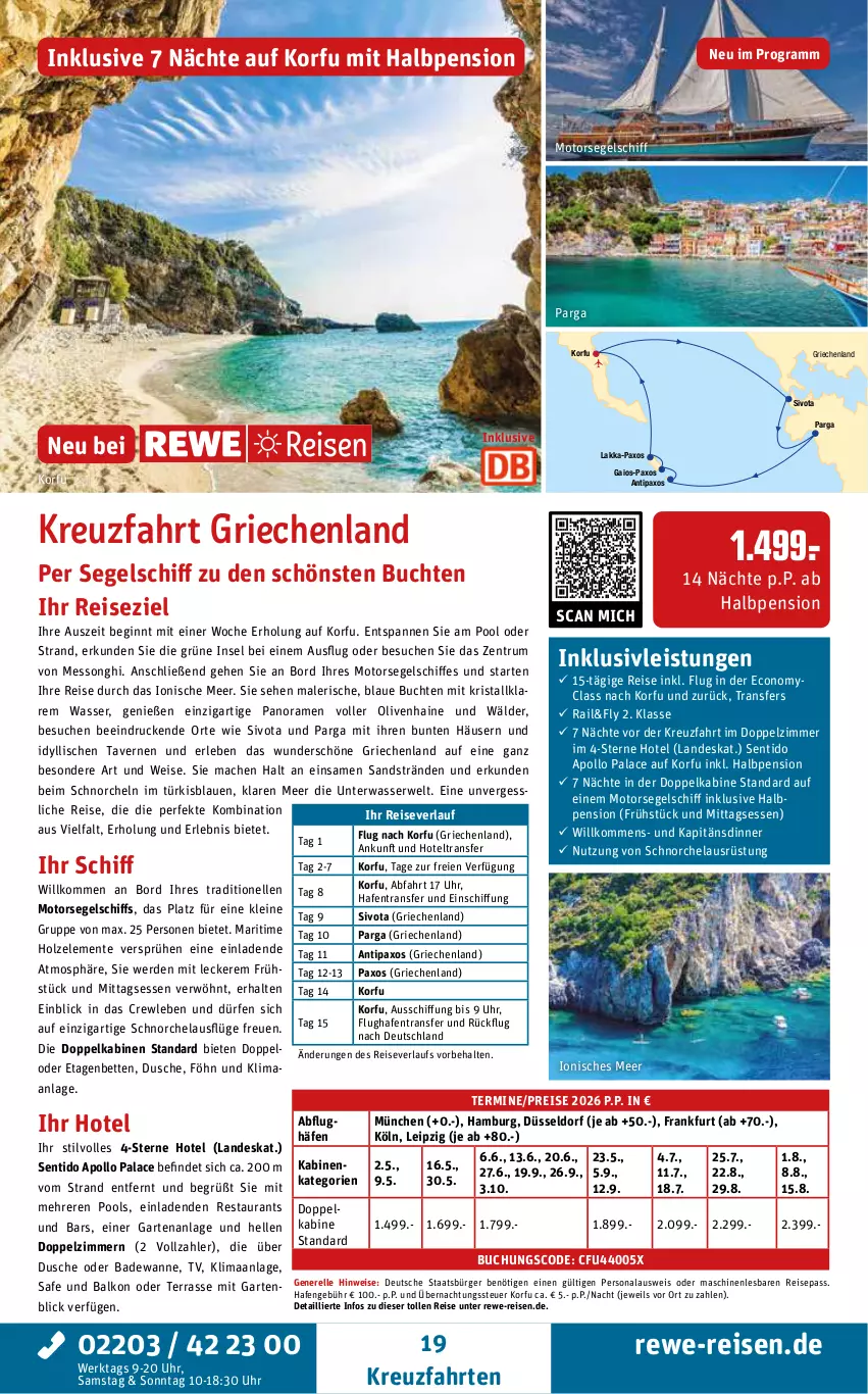 Aktueller Prospekt Rewe Reisen - Reiseprospekt - von 24.09 bis 31.10.2025 - strona 19 - produkty: Bad, Badewanne, bett, Betten, buch, dusche, eis, elle, ente, erde, Etagenbett, Garten, gin, Hela, Holz, inklusivleistungen, kreuzfahrten, leine, mac, olive, oliven, Pax, Persona, pool, reis, reiseverlauf, rel, rum, rwe, Ti, uhr, Wanne, wasser