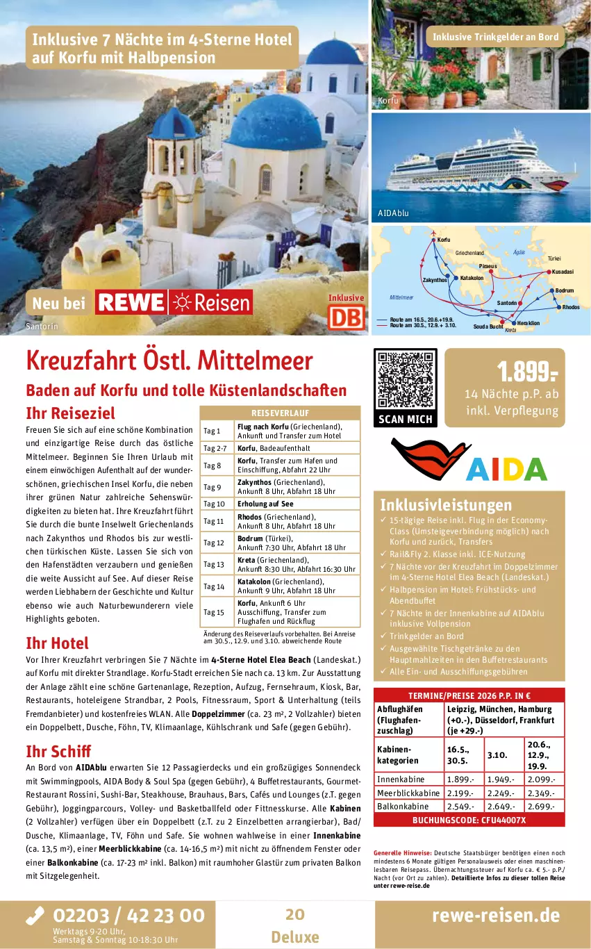 Aktueller Prospekt Rewe Reisen - Reiseprospekt - von 24.09 bis 31.10.2025 - strona 20 - produkty: Bad, balkonkabine, ball, bett, Betten, body, buch, dusche, eis, elle, erde, fenster, Garten, getränk, getränke, gin, Glastür, inklusivleistungen, kühlschrank, lion, meerblickkabine, natur, Persona, pool, reis, reiseverlauf, rel, rezept, ring, rum, Schrank, Sport, steak, Sushi, Ti, tisch, uhr
