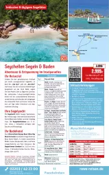Gazetka promocyjna Rewe Reisen - Reiseprospekt - Gazetka - ważna od 31.10 do 31.10.2025 - strona 11 - produkty: Bad, bett, buch, deutschsprachige reiseleitung, dusche, eis, elle, ente, grill, inklusivleistungen, Kajak, küche, kuchen, Laufen, Liege, natur, pool, reis, reiseverlauf, rel, Ria, rwe, Schal, schirme, Sport, tee, Ti, uhr, wasser, Wassersport, Weste