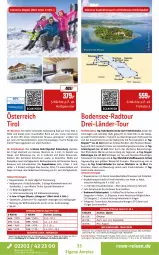 Gazetka promocyjna Rewe Reisen - Reiseprospekt - Gazetka - ważna od 31.10 do 31.10.2025 - strona 35 - produkty: auer, axe, bio, blume, blumen, Brei, buch, dusche, E-Bike, eis, elle, Fahrrad, Garten, getränk, Glühwein, GPS, inklusivleistungen, kaffee, Kinder, kuchen, Kugel, laterne, leine, Liege, mab, natur, pril, rama, reis, rel, rum, salat, sattel, Spezi, Spiele, Sport, stube, Tasche, tee, Ti, uhr, wasser, wein, wellnessbereich, ZTE