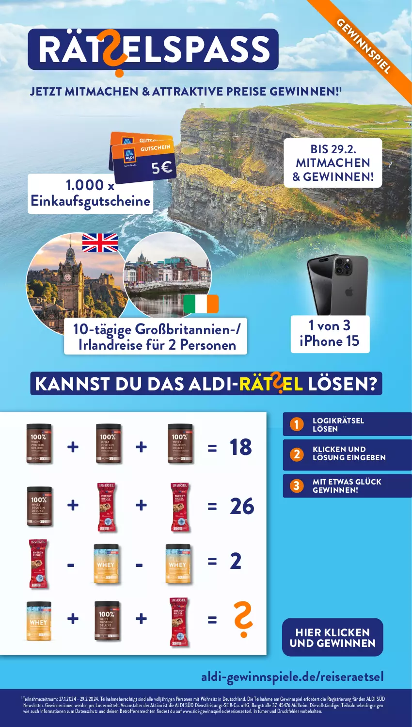 Aktueller Prospekt AldiSud - IN ZWEI WOCHEN - von 26.02 bis 02.03.2024 - strona 16 - produkty: aldi, brita, eis, erde, gewinnspiel, gutschein, gutscheine, iphone, mac, reis, Spiele, Ti