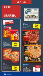 Gazetka promocyjna AldiSud - IN ZWEI WOCHEN - Gazetka - ważna od 02.03 do 02.03.2024 - strona 19 - produkty: brot, eis, elle, erdnüsse, Käse, knäckebrot, korn, LG, lorenz, peperoni, Peroni, pizza, reis, saltletts, Spezi, teller, Ti, wasa