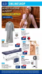 Gazetka promocyjna AldiSud - IN ZWEI WOCHEN - Gazetka - ważna od 02.03 do 02.03.2024 - strona 34 - produkty: aldi, alle artikel ohne dekoration, Bad, Bademantel, Bau, baumwolle, dekoration, eis, erde, Ergee, Liege, mab, Mantel, Massagegerät, ndk, reis, Saunatuch, Schal, Schale, Sport, Ti, Trockner, tuc, uhr, wolle