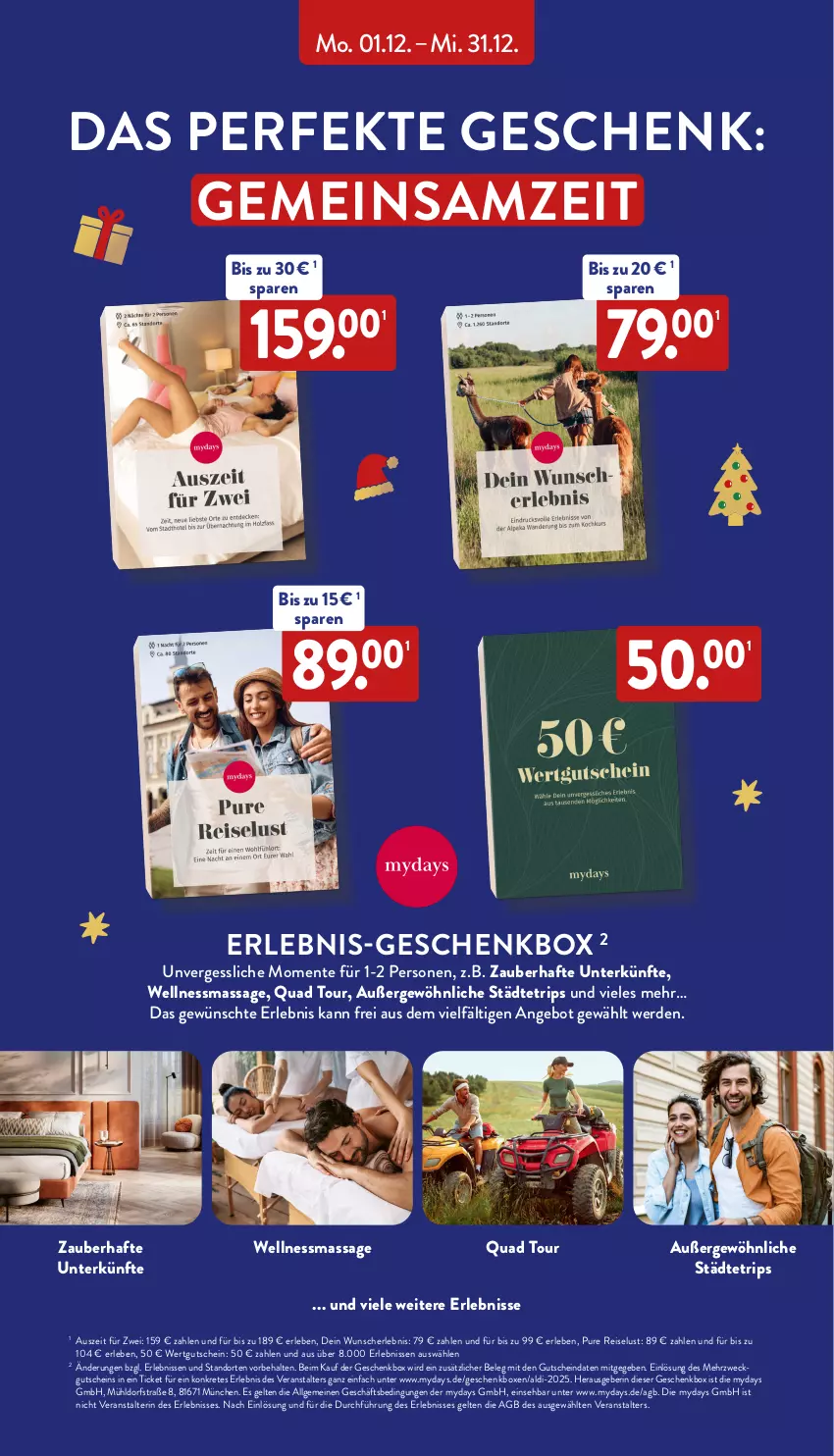 Aktueller Prospekt Aldi Nord - Von Montag - von 08.12 bis 13.12.2025 - strona 45 - produkty: aldi, angebot, eis, ente, erde, Geschenkbox, gutschein, LG, mydays, quad, reis, Ti, weck