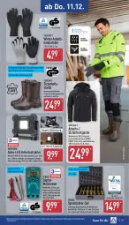 Gazetka promocyjna Aldi Nord - Von Montag - Gazetka - ważna od 13.12 do 13.12.2025 - strona 23 - produkty: akku, batterie, batterien, bio, Bohrer-Set, dell, eis, ferrex, Finish, Germ, gin, handschuhe, Jacke, koffer, LG, Mode, Rauch, Ria, rind, schuhe, Signal, Ti, tisch, tragegriff, usb, wasser, ZTE