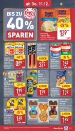 Gazetka promocyjna Aldi Nord - Von Montag - Gazetka - ważna od 13.12 do 13.12.2025 - strona 31 - produkty: aufstrich, avocado, balsam, balsamico, basmati, basmati-reis, Beluga, Ben’s Original, beutel, bio, Brei, brot, brotaufstrich, burger, cin, eis, elle, express-reis, flasche, gin, hamburger, hartweizen, homann, knoblauch, kuchen, meerrettich, milch, milchreis, mondamin, nuss, olive, pfeffer, reis, Rettich, sahne, salami, sauce, schamel, schoko, schokolade, schwein, tagliatelle, teller, Ti, tomate, trolli, tuc, wein, Zartbitterschokolade, ZTE