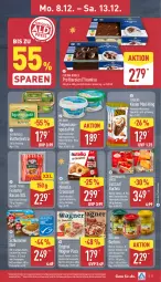 Gazetka promocyjna Aldi Nord - Von Montag - Gazetka - ważna od 13.12 do 13.12.2025 - strona 5 - produkty: alkohol, apfel, aus der tiefkühlung, bacon, butter, camembert, champignon, cheesecake, cin, coppenrath, creme, Croissant, ferrero, filet, gin, gurke, gurken, haselnuss, honig, iglo, Käse, kerrygold, Kinder, Kinder Maxi, kinder maxi king, kuchen, lachs, lachsfilet, Lust auf Kuchen, milch, natur, nuss, nutella, original wagner, pizza, Profiteroles, saft, salami, Schal, Schale, schlemmerfilet, seelachsfilet, Spezi, Ti, tiramisu, topf, wagner, ziegenkäse, ZTE