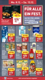 Gazetka promocyjna Aldi Nord - Von Montag - Gazetka - ważna od 13.12 do 13.12.2025 - strona 6 - produkty: aldi, angebot, angebote, aus der tiefkühlung, beutel, blätterteig, cin, eintopf, eintöpfe, eis, ente, flasche, Garten, gulasch, haltbare milch, hartkäse, heinz, kartoffel, Kartoffelknödel, Käse, ketchup, Knödel, kochbeutel, lachs, mac, mayonnaise, Mett, metten, Mettenden, milch, reis, rind, rinder, rindergulasch, sahne, schinken, schwein, schweine, schweinegulasch, Semmel, Semmelknödel, spinat, Ti, tiefpreis, topf, weihenstephan, wein, weine, Wirsing, Yo