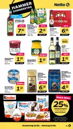 Gazetka promocyjna Netto - Woche 21 - Gazetka - ważna od 27.05 do 27.05.2023 - strona 23 - produkty: alkohol, apfel, bio, bohne, bohnen, bohnenkaffee, bonne maman, dallmayr, dallmayr gold, kaffee, Kinder, konfitüre, kräuter, kräuterlikör, LG, likör, löslicher bohnenkaffee, mam, mövenpick, natur, radler, ring, sofortrabatt, spreewaldhof, Sternburg, Ti, wein, wurst