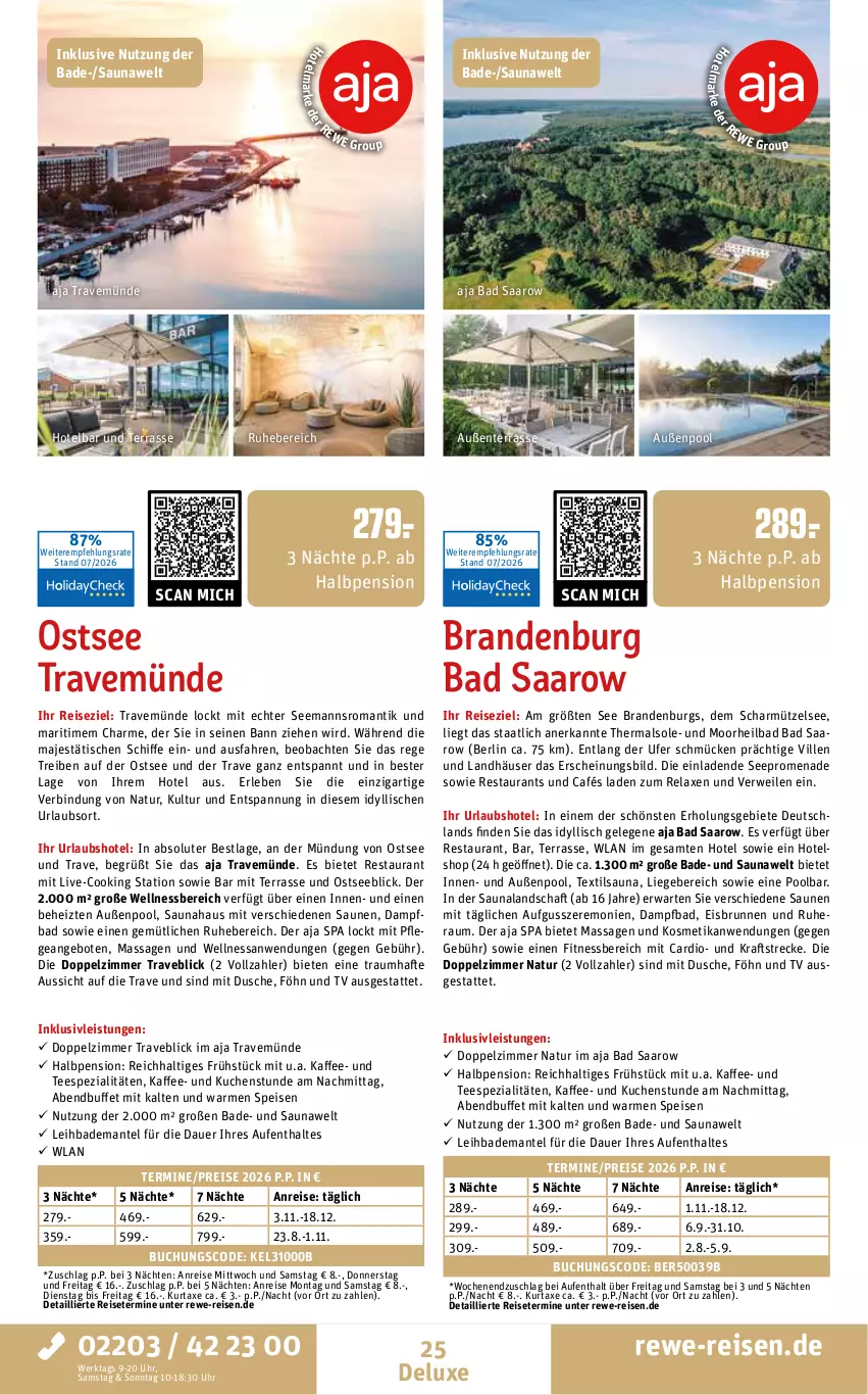 Aktueller Prospekt Rewe Reisen - Reiseprospekt - von 31.07 bis 28.08.2026 - strona 25 - produkty: angebot, angebote, auer, axe, Bad, Bademantel, brunnen, buch, dusche, eis, ente, inklusivleistungen, kaffee, kosmetik, kraft, kuchen, kurtaxe, Liege, Mantel, Mütze, natur, pool, reis, rel, rwe, Spezi, tee, Ti, tisch, uhr, wellnessbereich, ZTE