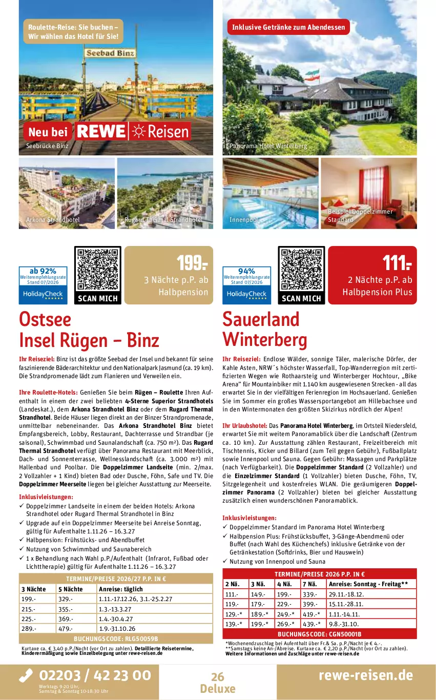 Aktueller Prospekt Rewe Reisen - Reiseprospekt - von 31.07 bis 28.08.2026 - strona 26 - produkty: angebot, auer, axe, Bad, ball, Berger, bier, Brei, buch, drink, drinks, dusche, eis, ente, Fußball, getränk, getränke, inklusivleistungen, innenpool, Kinder, küche, Küchen, kurtaxe, LG, Liege, mab, Mountainbike, pool, rama, reis, rum, rwe, Sport, Ti, tisch, uhr, wasser, Wassersport, wein