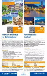 Gazetka promocyjna Rewe Reisen - Reiseprospekt - Gazetka - ważna od 28.08 do 28.08.2026 - strona 22 - produkty: auer, axe, Bad, Brei, brot, buch, busreisen, decke, deutschsprachige reiseleitung, eis, elle, erde, gin, inklusivleistungen, kurtaxe, Mode, natur, pril, reis, reiseveranstalter, reiseverlauf, rel, salz, sana, Spezi, südtiroler, Ti, uhr, wein, wellnessbereich