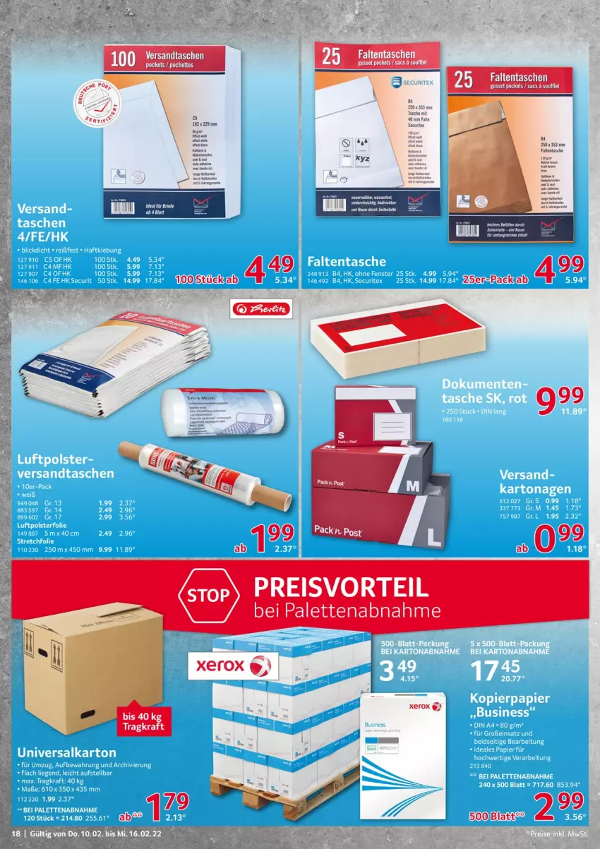 Aktueller Prospekt Selgros - Vorschau:
            Nonfood - von 10.02 bis 16.02.2022 - strona 18 - produkty: Palette, sac, Tasche, taschen, Ti