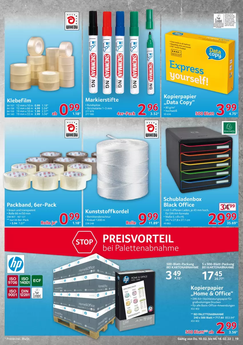 Aktueller Prospekt Selgros - Vorschau:
            Nonfood - von 10.02 bis 16.02.2022 - strona 19 - produkty: cola, ecolabel, eis, jbl, Palette, preisvorteil, reis