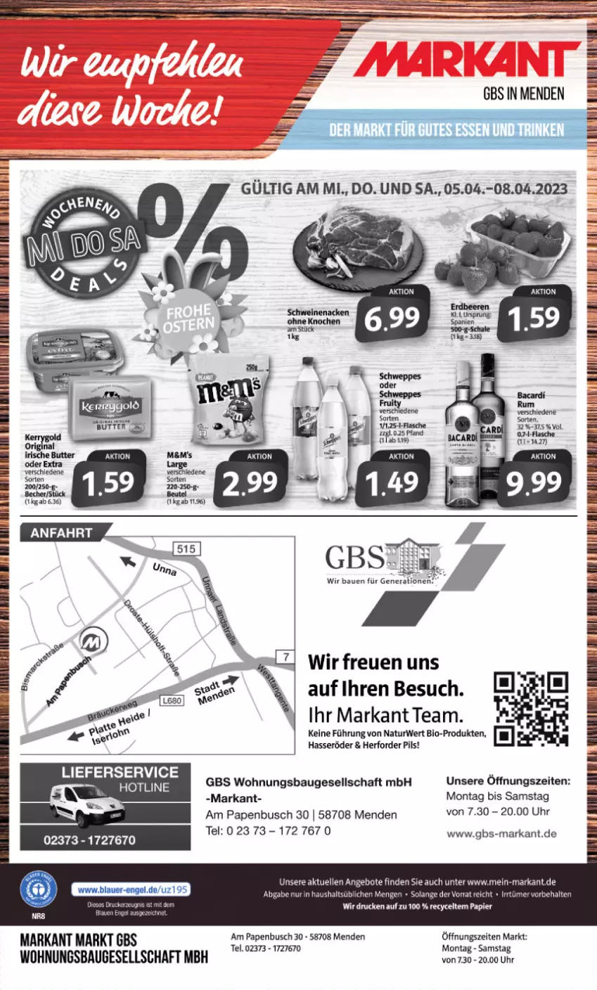 Aktueller Prospekt Markant - Prospekte - von 03.04 bis 08.04.2023 - strona 16 - produkty: angebot, angebote, Bau, Bebe, bio, Brei, brot, elle, hasseröder, lieferservice, natur, pils, rwe, Ti, uhr