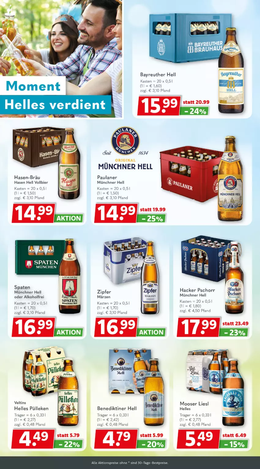 Aktueller Prospekt Getraenkeland - von 03.08 bis 15.08.2025 - strona 5 - produkty: aktionspreis, alkohol, Benediktiner, bestpreis, bestpreise, bier, eis, elle, hacker pschorr, Paula, paulaner, reis, Spaten, Ti, veltins, Zipfer