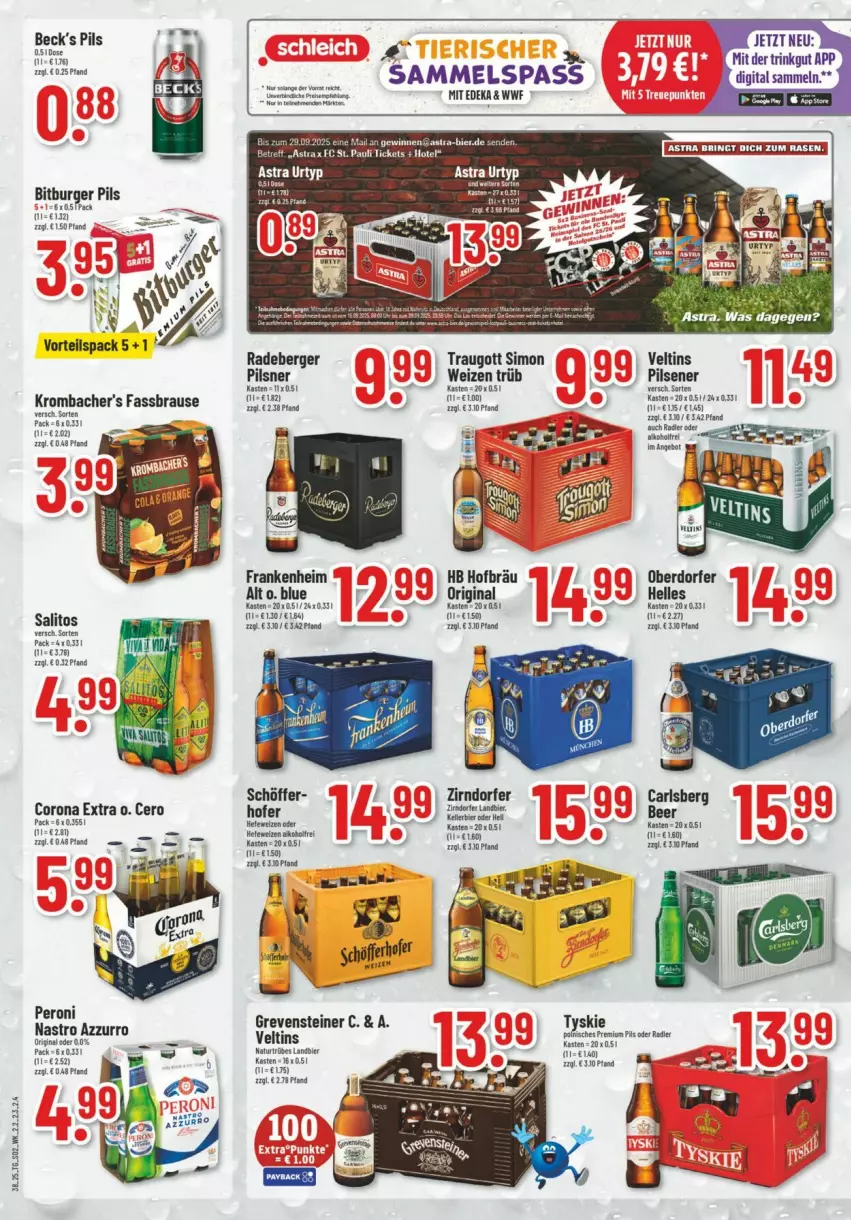 Aktueller Prospekt Trinkgut - Prospekte - von 14.09 bis 20.09.2025 - strona 2 - produkty: alkohol, angebot, Astra, becks, Berger, bitburger, bitburger pils, brause, burger, corona, corona extra, deka, elle, erde, fassbrause, gin, krombache, krombacher, Peroni, pils, pilsener, pilsner, radeberger, radler, sim, Ti, urtyp, veltins