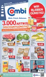 Gazetka promocyjna Combi - Prospekte - Gazetka - ważna od 18.06 do 18.06.2022 - strona 1 - produkty: aktionspreis, Becher, beutel, birkel, bratwurst, eis, eisbergsalat, elle, flammkuchen, flasche, froop, granini, grill, holländischer schnittkäse, Käse, kuchen, lamm, lebensmittel, leerdammer, limo, Müller, müller froop, nudel, nudeln, Ofen, pizza, rama, ramazzott, ramazzotti, reis, rostbratwurst, saft, salat, schnittkäse, schwein, steinofen, steinofen pizza, Ti, wagner, wein, wurst, zott