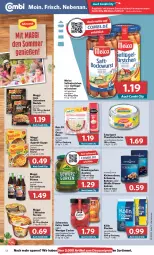 Gazetka promocyjna Combi - Prospekte - Gazetka - ważna od 18.06 do 18.06.2022 - strona 12 - produkty: angebot, angebote, Becher, beutel, bohne, bohnen, braten, discount, eis, elle, erbsen, fisch, flasche, Geflügel, gewürz, Gewürzgurke, gewürzgurken, gurke, gurken, kichererbsen, kölln, Kühne, maggi, Maggi Schnelle Pfanne, meica, nudel, nudeln, oryza, pfanne, reis, saft, saupiquet, Schwartau, suppe, terrine, thunfisch, Ti, würstchen, zucker