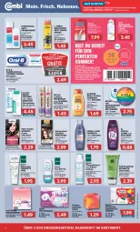 Gazetka promocyjna Combi - Prospekte - Gazetka - ważna od 18.06 do 18.06.2022 - strona 18 - produkty: angebot, angebote, Antitranspirant, auer, binden, camelia, Colorationen, coupon, coupons, creme, deo, deo roll-on, diadem, Durex, duschcreme, dusche, duschgel, eis, elmex, feuchtigkeitscreme, flasche, fleisch, garnier, gin, Haarentfernung, haarspray, hakle, hakle toilettenpapier, haushaltstücher, Kondome, kosmetik, L´Oréal, lavera, meridol, mundspülung, natur, naturkosmetik, nivea, oder schaumfestiger, oral-b, Palette, papier, pasta, roll-on, SANTE, schaumfestiger, schwarzkop, schwarzkopf, shampoo, shampoo oder spülung, sofort-rabatt, spülung, Swiss-o-Par, Ti, toilettenpapier, tücher, veet, Wahre Schätze, Wella, wellaflex, zahncreme, zahnpasta