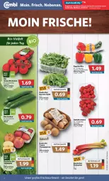 Gazetka promocyjna Combi - Prospekte - Gazetka - ważna od 18.06 do 18.06.2022 - strona 2 - produkty: angebot, angebote, bio, bio gurken, champignon, champignons, cola, creme, datteltomaten, gurke, gurken, paprika, paprika mix, Rauch, rhabarber, salat, Schal, Schale, strauchtomaten, tafeläpfel, Ti, tomate, tomaten