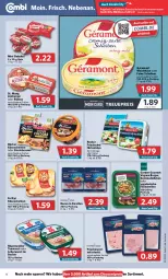 Gazetka promocyjna Combi - Prospekte - Gazetka - ważna od 18.06 do 18.06.2022 - strona 8 - produkty: angebot, angebote, aufschnitt, babybel, bacon, Becher, burger, creme, discount, eis, filet, filets, fol epi, friesischer hirtenkäse, garden gourmet, géramont, hirtenkäse, Käse, käsescheiben, leberwurst, Limburger, mini babybel, natur, reifen, reis, Rubius, rügenwalder, St. Mang, tee, teewurst, Ti, Vegeta, weichkäse, wurst