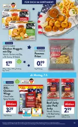 Gazetka promocyjna AldiSud - ALDI Sortiment - Gazetka - ważna od 28.02 do 28.02.2022 - strona 13 - produkty: alle artikel ohne dekoration, ball, Becher, beef, beutel, brötchen, chicken nuggets, curry, dekoration, dip, finesse, gin, nuggets, pommes, Pommes Frites, röstzwiebeln, schnitten, snack, Ti, würstchen, ZTE, zwiebel, zwiebeln