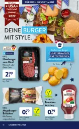 Gazetka promocyjna AldiSud - ALDI Sortiment - Gazetka - ważna od 28.02 do 28.02.2022 - strona 14 - produkty: aldi, apfel, ball, brot, brötchen, burger, Coleslaw, eis, essig, finesse, flasche, fleisch, für grill und pfanne, grill, grill und pfanne, gurke, gurken, hamburger, joghur, joghurt, kartoffel, ketchup, Kraut, krautsalat, mac, mayonnaise, pfanne, pfeffer, pommes, rind, salat, salz, schnitten, sesam, soja, steak, Ti, tomate, tomaten, tomatenketchup, und pfanne, veggie, Weißkohl, würfel, Yo, zwiebel