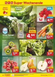 Gazetka promocyjna Netto Marken-Discount - Filial-Angebote - Gazetka - ważna od 29.04 do 29.04.2023 - strona 36 - produkty: asti, bestpreis, Birnen, eis, grüner spargel, kiwi, ndk, obst, pflaume, pflaumen, Pink Lady, reis, Romanasalat, salat, Schal, Schale, spargel, suppe, suppen, Ti, tomate, tomaten