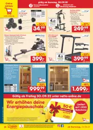 Gazetka promocyjna Netto Marken-Discount - Filial-Angebote - Gazetka - ważna od 01.10 do 01.10.2022 - strona 26 - produkty: butter, eis, gutschein, Holz, kraft, messer, ndk, Ofen, Rauch, reis, Ria, ring, steckdose, Ti, versandkostenfrei, wasser