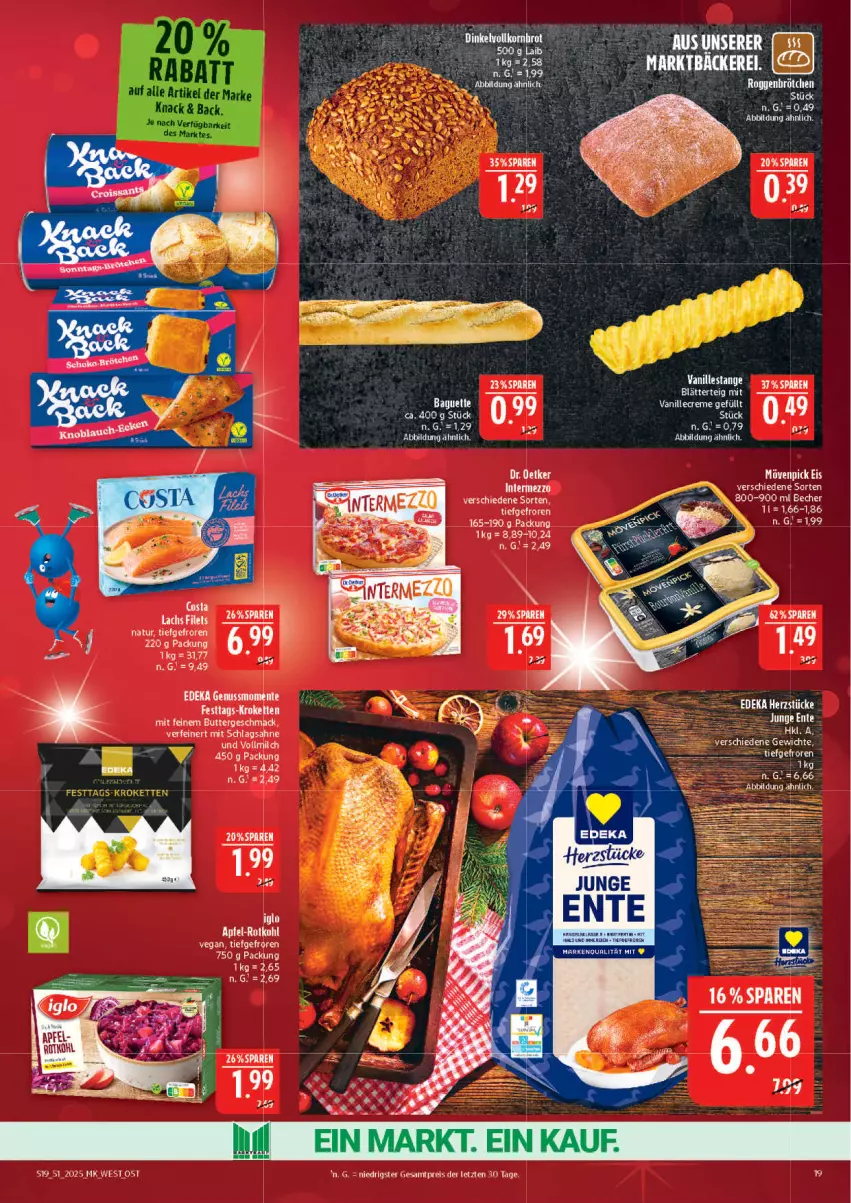 Aktueller Prospekt Marktkauf - Prospekt - von 14.12 bis 20.12.2025 - strona 19 - produkty: Becher, blätterteig, deka, eis, ente, filet, filets, Heu, lachs, natur, nuss, reis, sahne, schlagsahne, Ti, ZTE
