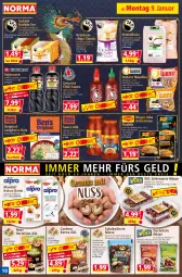 Gazetka promocyjna Norma - Norma - Gazetka - ważna od 16.01 do 16.01.2023 - strona 10 - produkty: ananas, auer, beutel, braten, Cashew, chili, chips, drink, eis, ente, erdnüsse, flasche, fleisch, gin, himbeer, honig, hühner, kakao, karamell, kokos, korn, Kristallsalz, mac, mandel, mandeln, milch, mit gemüse, natur, nerf, nudel, nudeln, nuss, reis, rel, Ria, rind, rindfleisch, salz, sauce, schoko, schokolade, snack, soja, sojasauce, Spezi, Sriracha, Ti, Zartbitterschokolade