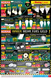 Gazetka promocyjna Norma - Norma - Gazetka - ważna od 16.01 do 16.01.2023 - strona 3 - produkty: auer, aust, batterie, batterien, Bau, Bebe, beleuchtung, Bewegungssensor, buch, edelstahl, eis, elle, ente, fernbedienung, gin, gsw, kerze, kraft, lachs, ladegerät, Lampe, led-beleuchtung, LED-Fluter, leds, Leuchte, leuchten, leuchtmittel, LG, Liege, Maus, mit fernbedienung, ndk, Rauch, reifen, reis, Ria, ring, rum, Schal, schnellladegerät, schrauben, Signal, Spektrum, steckdose, Steckdosenleiste, Tasche, taschen, taschenlampe, Ti, tisch, usb, wasser, ZTE