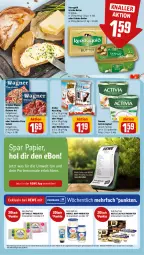 Gazetka promocyjna Rewe - Prospekte - Gazetka - ważna od 21.10 do 21.10.2023 - strona 10 - produkty: activia, activia joghurt, angebot, angebote, Becher, butter, cottonelle, danone, danone activia, eis, elle, elsässer art, erde, flammkuchen, gin, irische butter, joghur, joghurt, kerrygold, Kinder, Kinder Maxi, kinder maxi king, kräuter, kuchen, lamm, mac, milch, Milchschnitte, miracel, miracel whip, oder kräuter, Ofen, original wagner, papier, payback, pingui, pizza, Portemonnaie, salami, steinofen, steinofen pizza, Ti, wagner