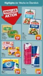 Gazetka promocyjna Rewe - Prospekte - Gazetka - ważna od 21.10 do 21.10.2023 - strona 2 - produkty: Becher, butter, drink, energy drink, gin, irische butter, Käse, kerrygold, kräuter, küche, Küchen, küchentücher, lachgummi, natur, Nimm 2, oder kräuter, patros, red bull, Ti, tücher, weichkäse, zewa