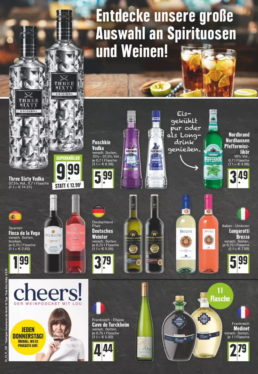 Aktueller Prospekt E Center - Angebote der Woche - von 30.01 bis 04.02.2023 - strona 20 - produkty: ACC, brie, eis, flasche, reis, tee, Three Sixty, Ti, vodka, wein, weine, ZTE