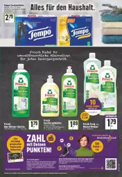 Gazetka promocyjna E Center - Angebote der Woche - Gazetka - ważna od 04.02 do 04.02.2023 - strona 23 - produkty: alle coupons, angebot, citrus, coupon, coupons, deutschlandcard, elle, essig, flasche, Frosch, geschirr, geschirrspülmittel, kraft, reifen, reiniger, Reinigung, spiritus, spülmittel, Tasche, taschen, taschentücher, tee, Tempo, Ti, tücher