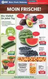 Gazetka promocyjna Combi - Prospekte - Gazetka - ważna od 27.05 do 27.05.2023 - strona 2 - produkty: angebot, angebote, avocado, avocados, beere, beeren, bio, bio gurken, chips, discount, gurke, gurken, heidelbeere, heidelbeeren, kräuter, lebensmittel, mac, melone, melonen, natur, Schal, Schale, Ti, wasser, wassermelone, wassermelonen, wedges