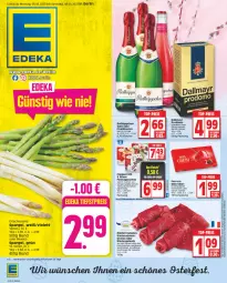 Gazetka promocyjna Edeka - Angebote der Woche - Gazetka - ważna od 01.04 do 01.04.2023 - strona 1 - produkty: aeg, bohne, bohnen, braten, coppenrath, dallmayr, deka, ecco, eis, elle, ente, ferrero, flasche, frucht, fruchtsecco, gulasch, HP, jungbullen, kirsch, latte, likör, mac, mam, nuss, pralinen, prodomo, reis, rind, rinder, rindergulasch, Rinderroulade, rinderrouladen, rotkäppchen, rouladen, sahne, schnitten, sekt, spargel, tee, Ti, torte, ZTE